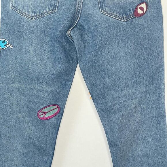 NWT Urban Outfitters BDG Dad Slim Tapered Fit Patched sz. 29/30 - Picture 3 of 13